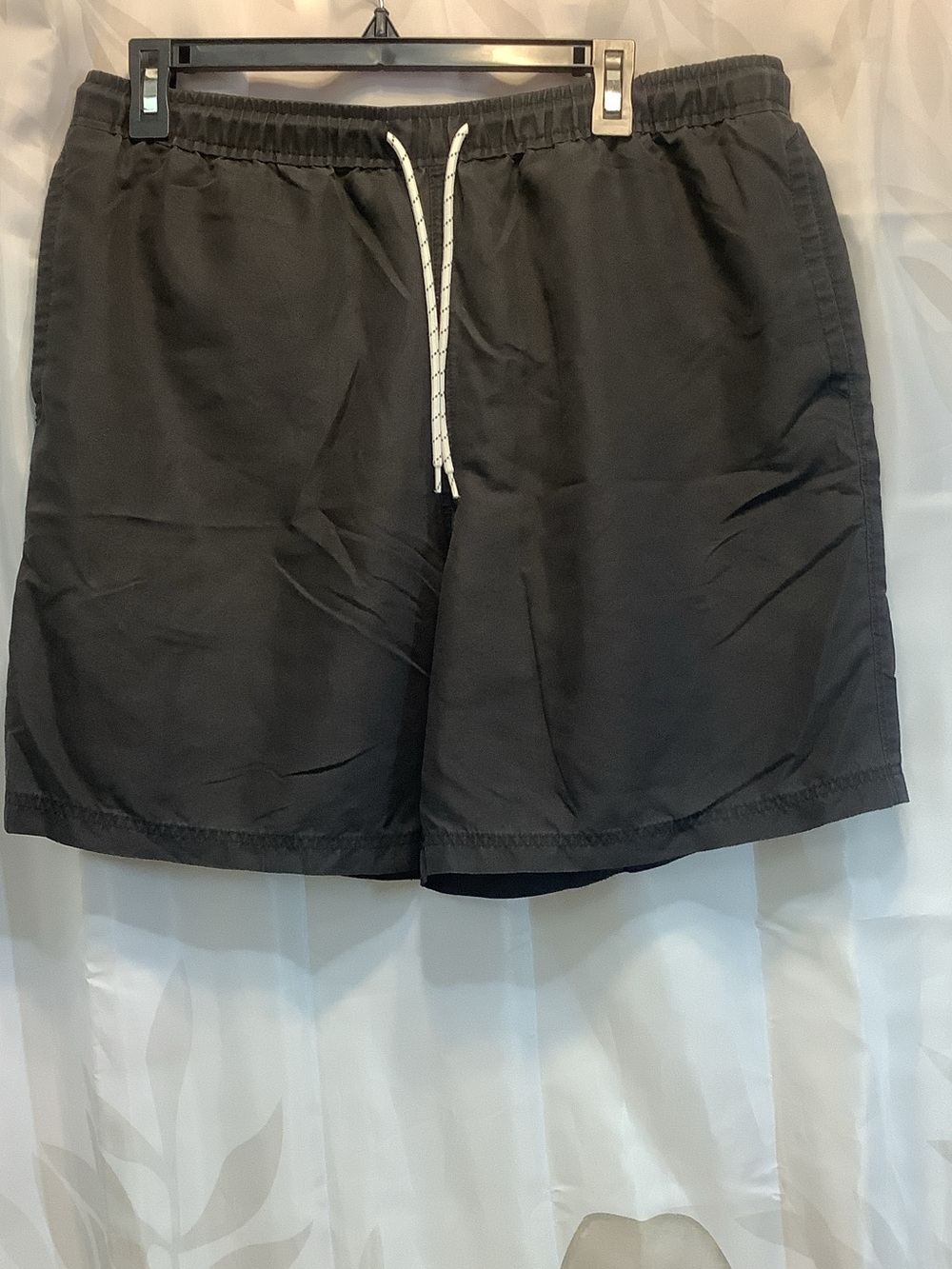 Magellan Outdoors Black Elastic Waist Swim/Board Shorts